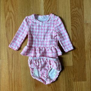 Janie and Jack 3-6M peplum bathing suit set